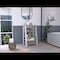 Tuhome St. Clair Linen Cabinet, Two Interior Shelves, Two Open Shelves, Single Door, Light Oak/White MDB7126 - alternate 1